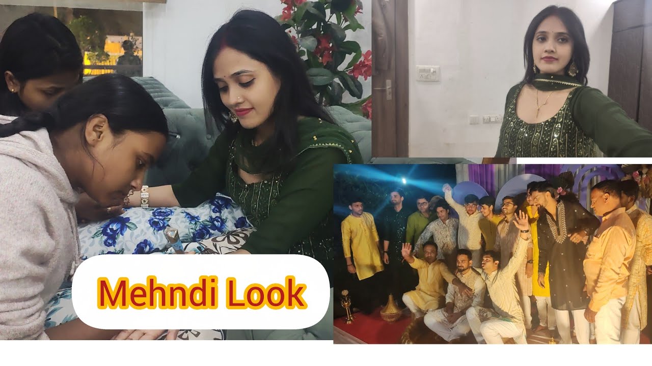 Mehndi Look😅, Dhol pe Kiske liye Sabne kiya Dance 