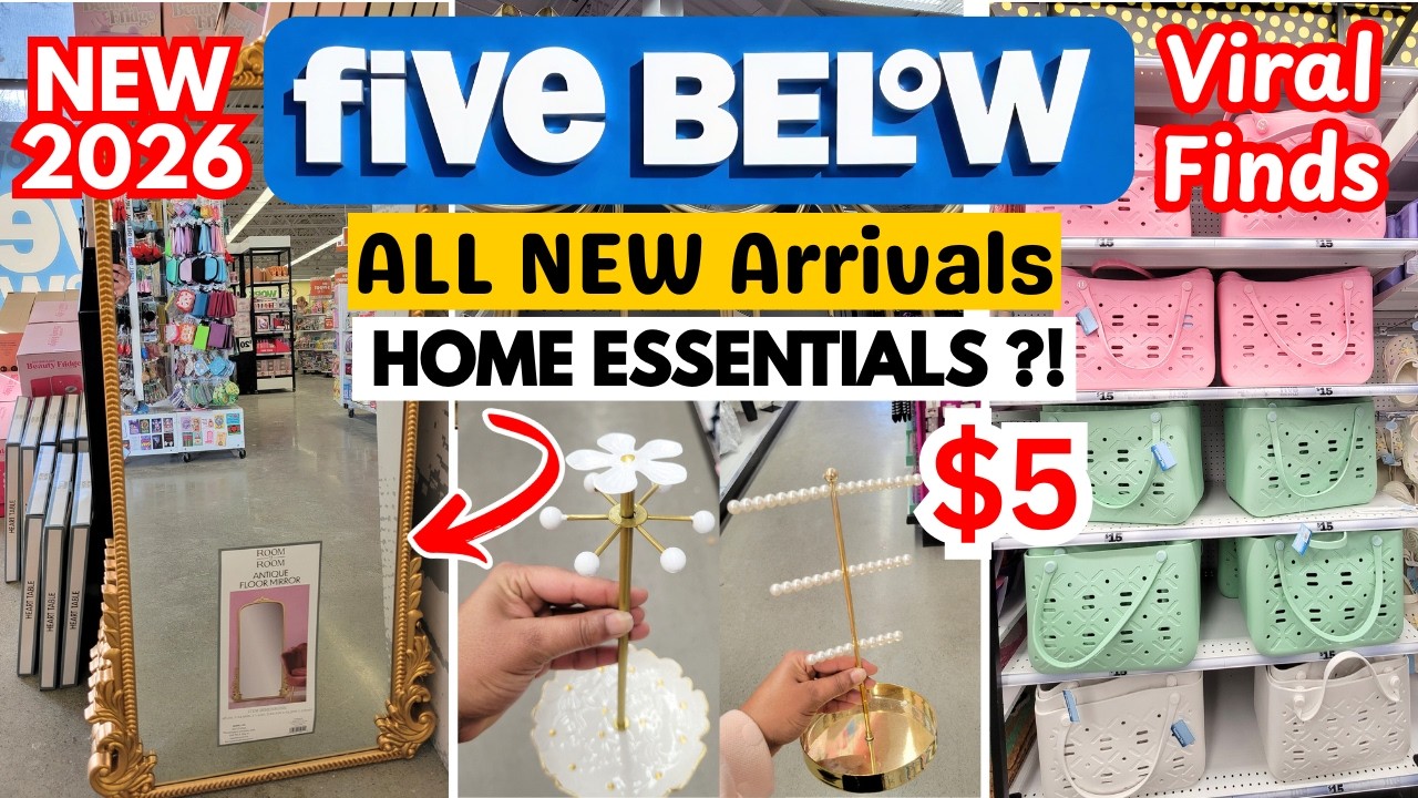 NEW FIVE BELOW HOME DECOR FINDS | SHOP WITH ME