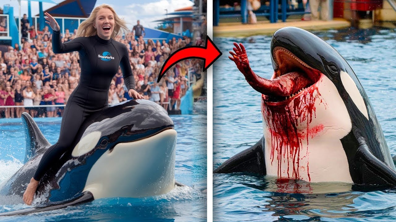 Os &Uacute;ltimos Momentos de Savannah Calloway Devorada Viva por uma Orca