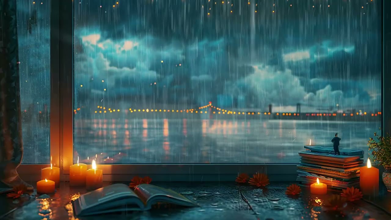 Rainy Window Café Atmosphere for When You Need Calm, Comfort, and Gentle Background Sounds