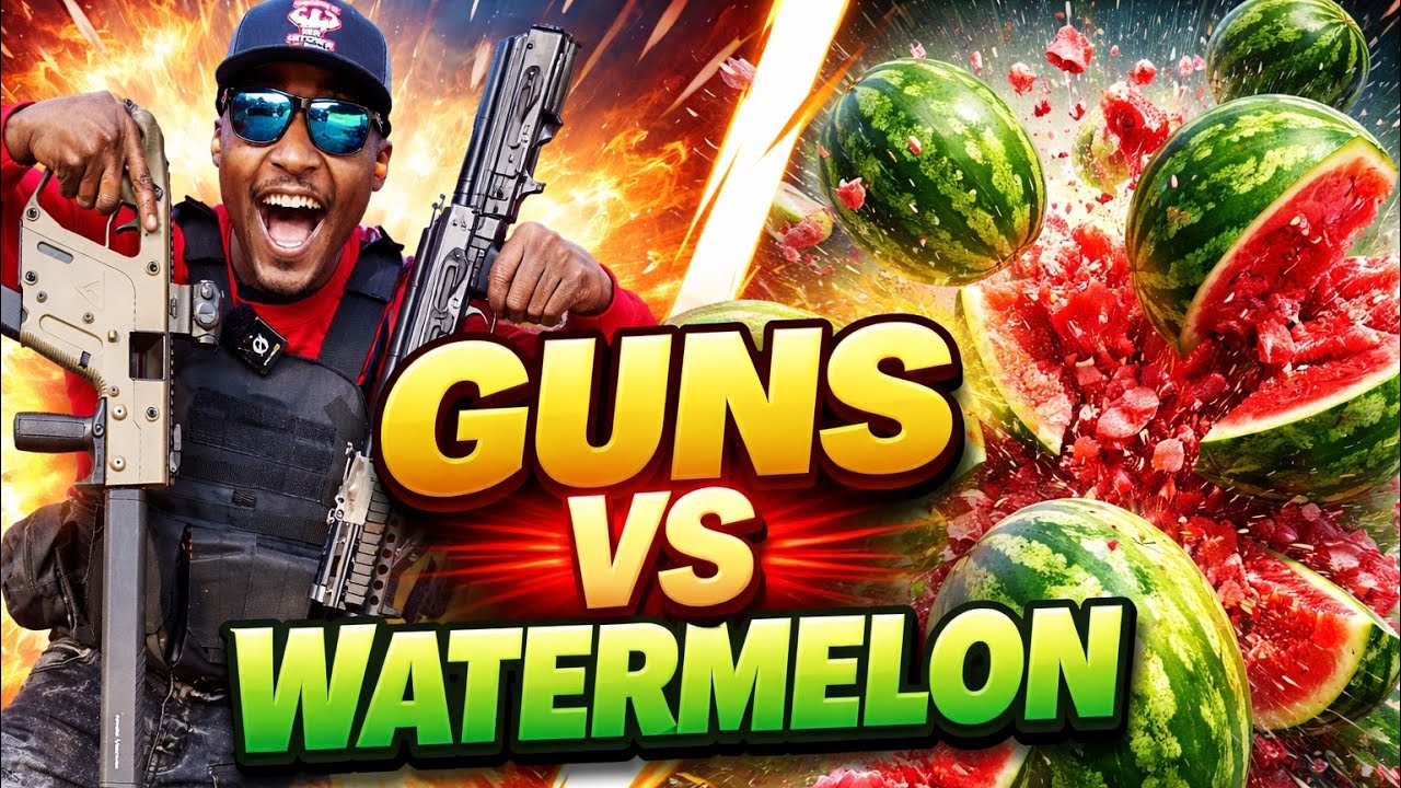 Mr. InTown’s Guns vs. Watermelons : Chris Vector, AR-15, AK-47, XDM Elite 9mm, Bulldog Shotgun plus👀