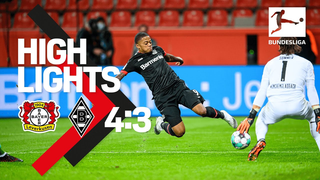 Irres Tor von Bailey, Alario in den Winkel | Leverkusen vs Gladbach 4:3 | Highlights, Tore & Stimmen
