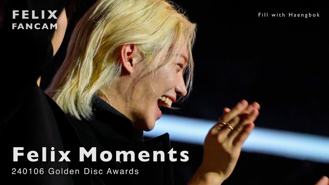[4K60fps] 240106 Felix moments | Golden Disc Awards GDA with HAN and Changbin