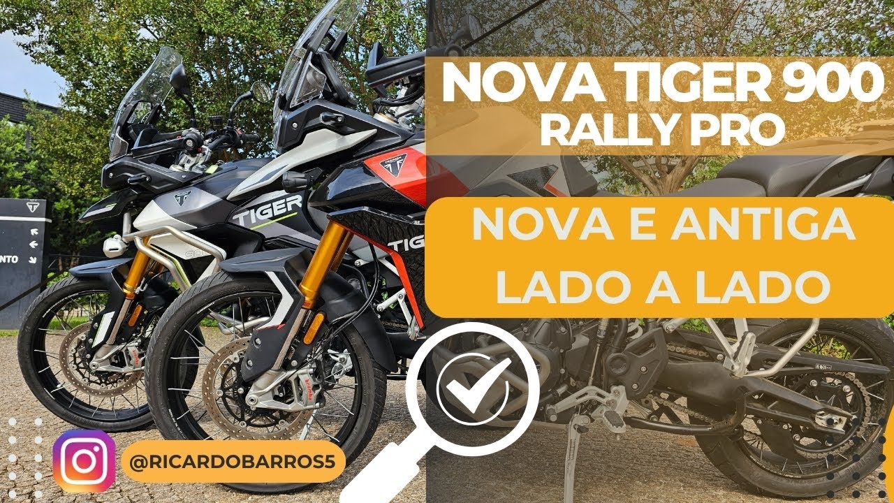 NOVA TIGER 900 RALLY PRO - MOSTRANDO LADO A LADO A 2023 E A 2024