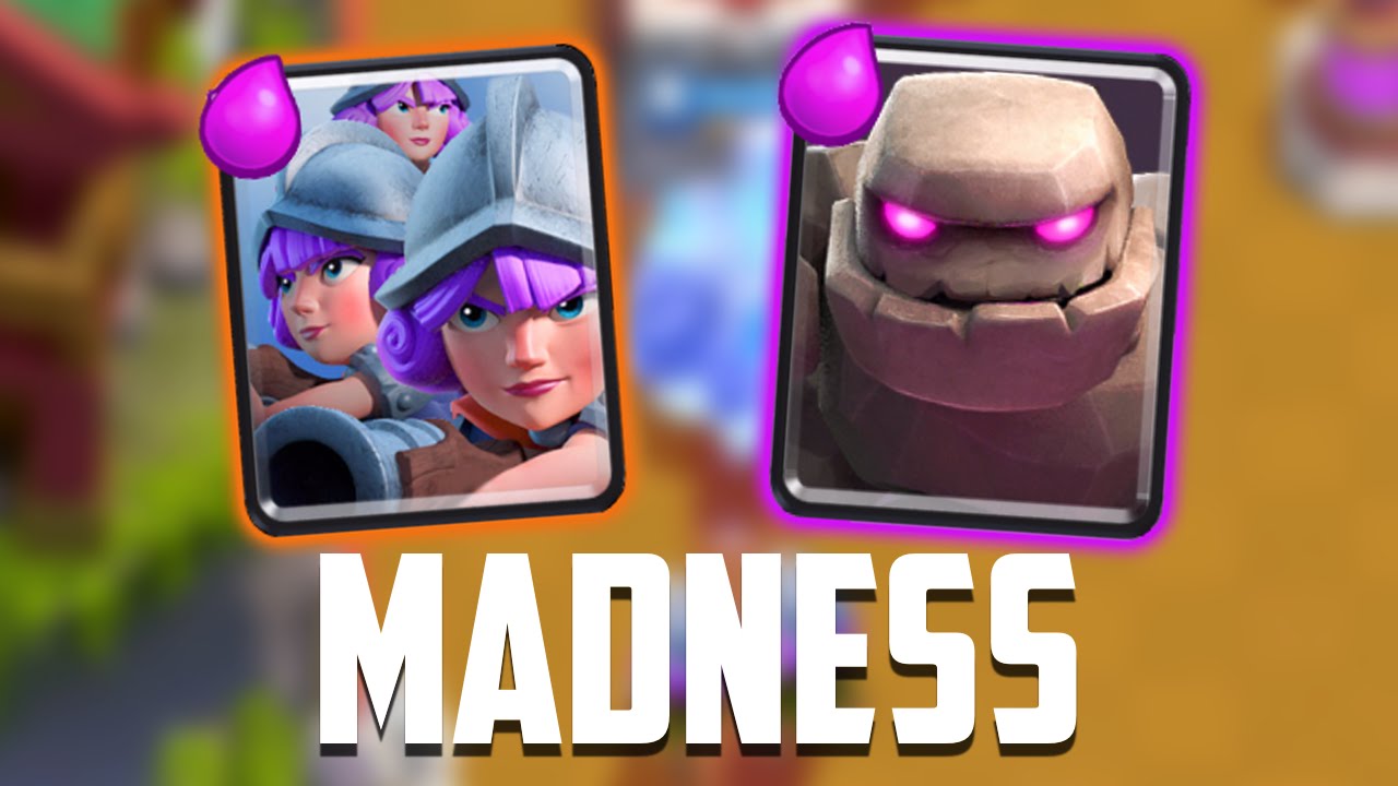 Clash Royale - Golem Three Musketeers MADNESS!