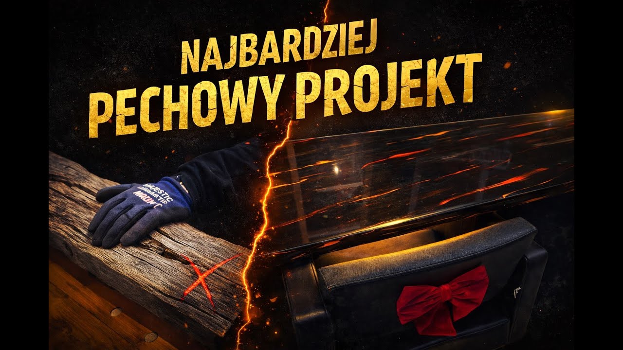 Ze starej krokwi i żywicy powstał blat … było blisko porażki 