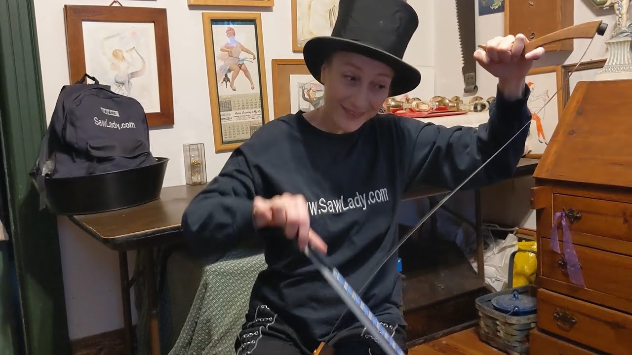 Happy Days are Here Again - musical saw