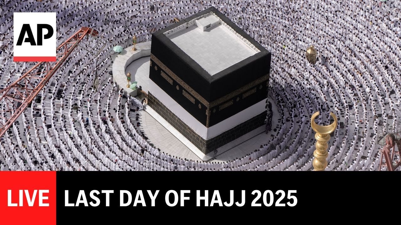Hajj 2025 LIVE: Muslims circle the Kaaba on last day of pilgrimage