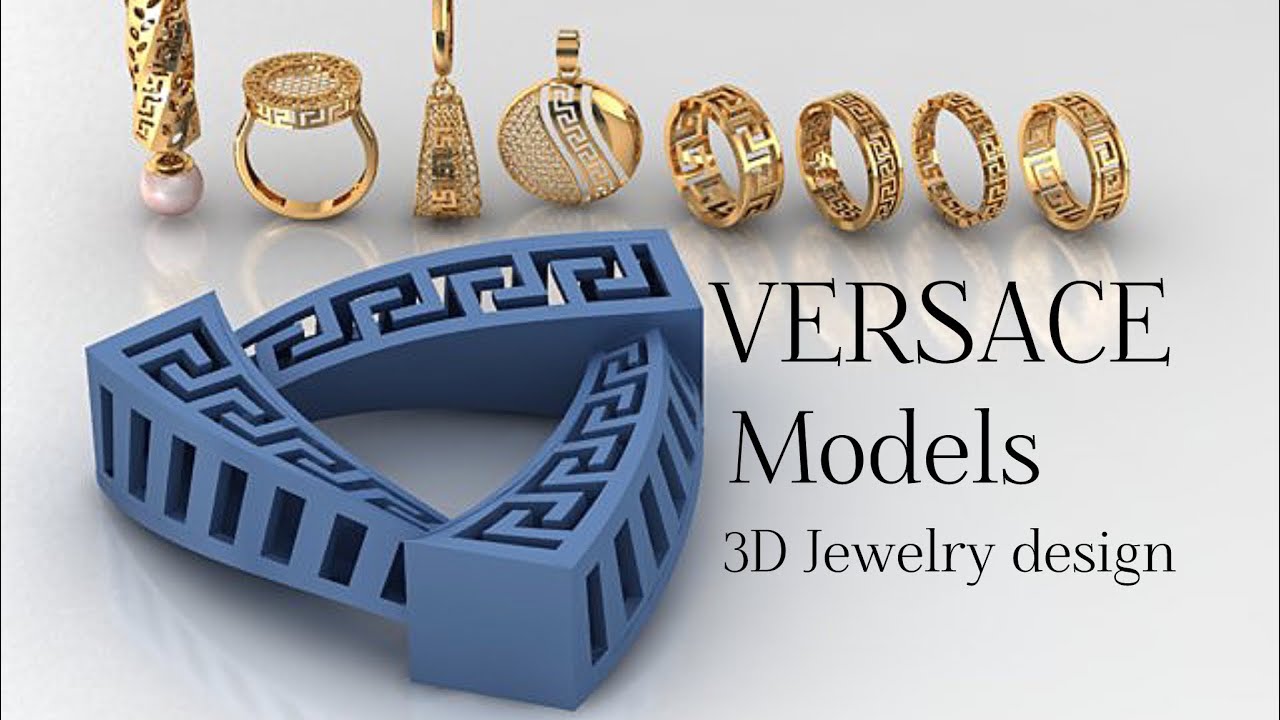 Versace-Inspired 3D Jewelry Designs | Matrix9 Tutorial for Ring, Earring & Pendant Modeling