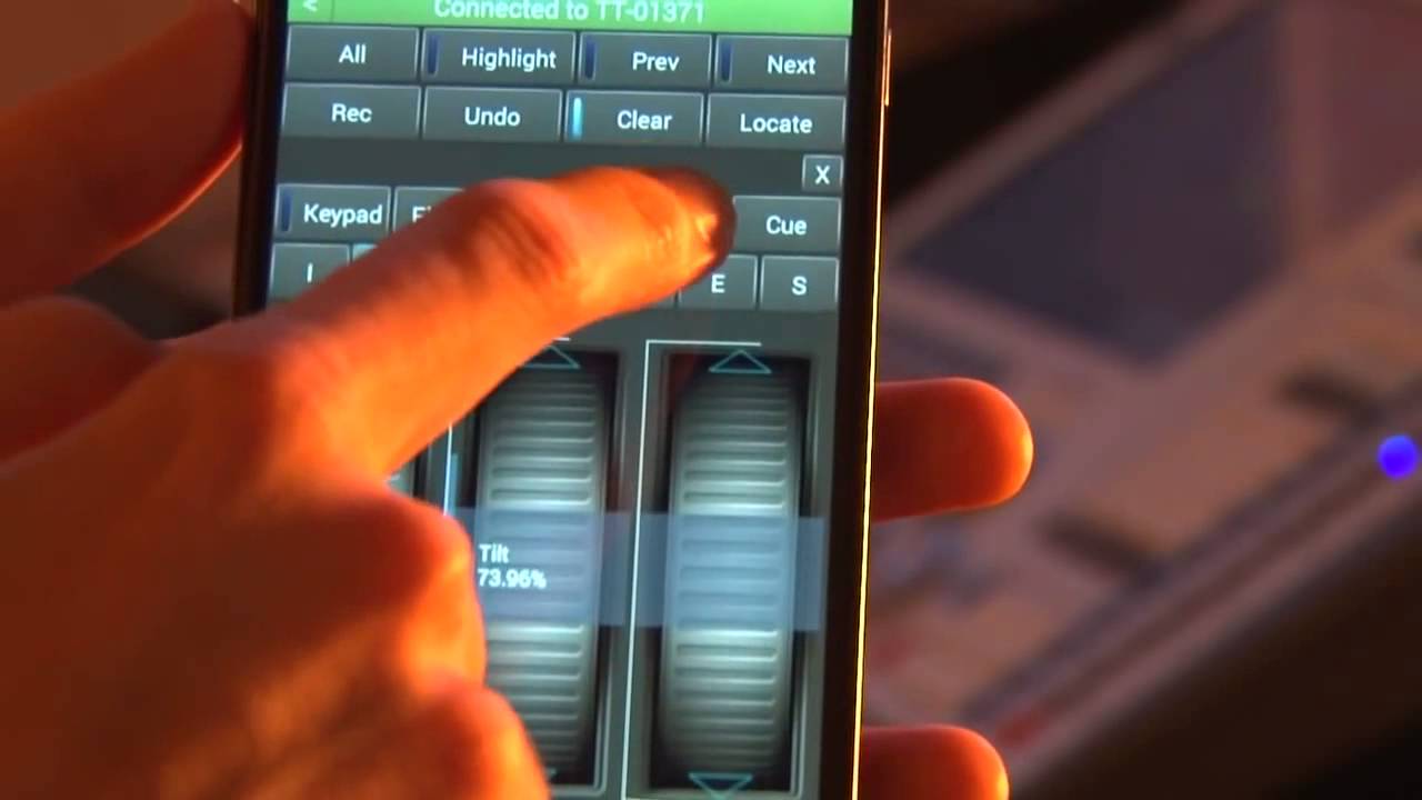 Titan Remote v7 App for Tiger Touch Lighting Wireless Control for rent