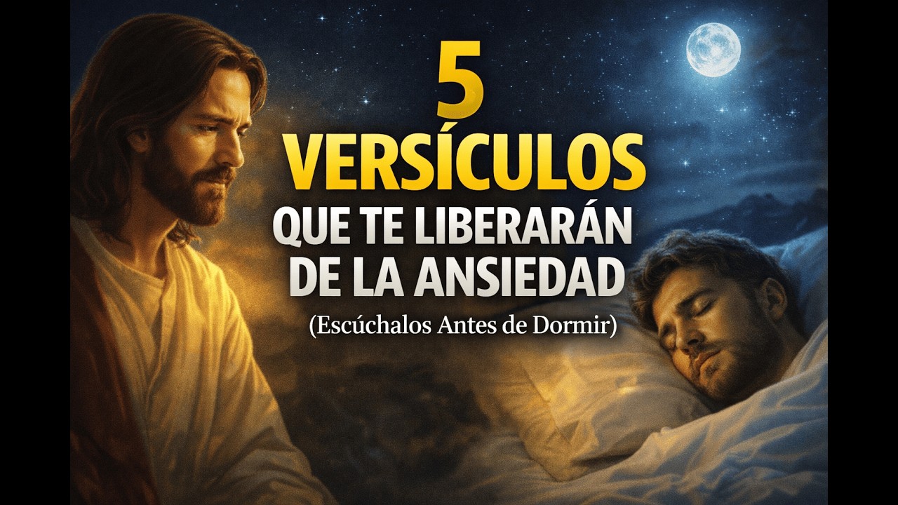 5 Versículos que te LIBERARÁN de la ANSIEDAD (Escúchalos Antes de Dormir