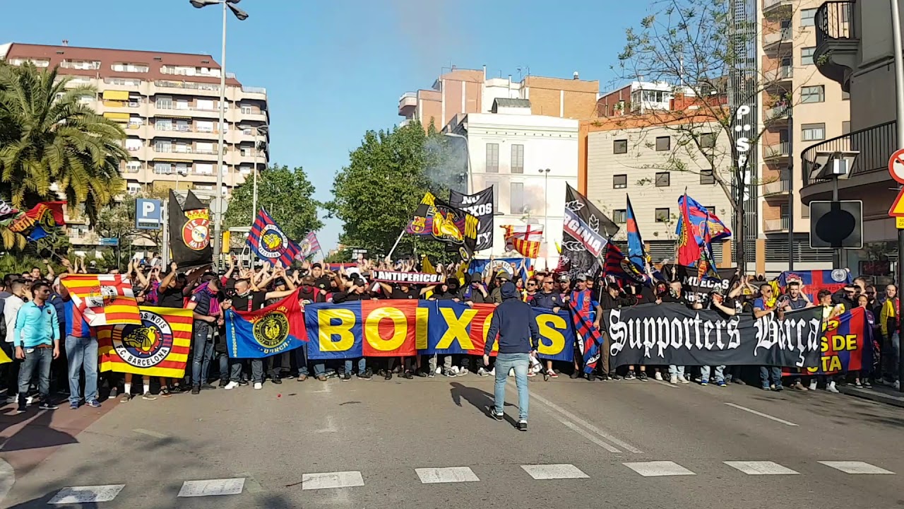 Corteo Boixos Nois FCB VS RMCF 6-5-2018