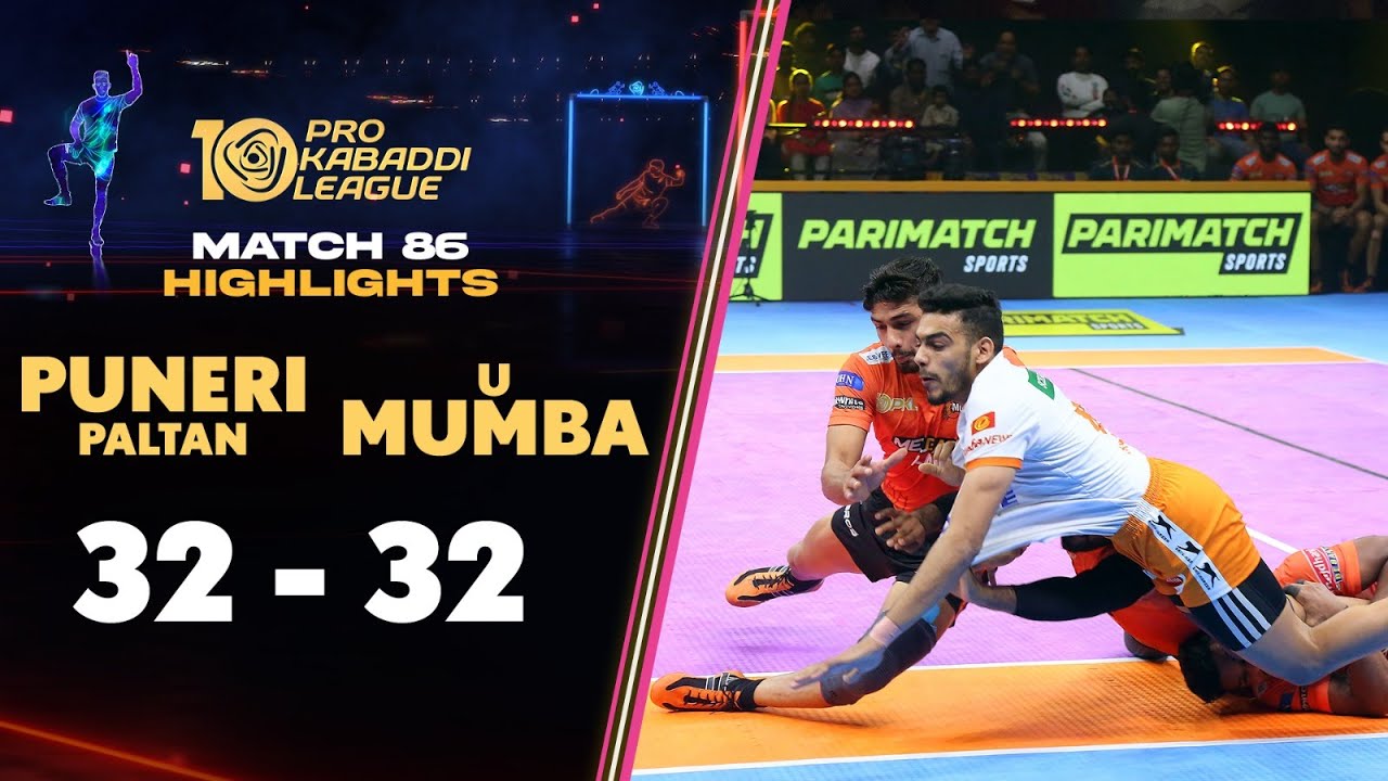 Intense Maharashtra Derby Ends with Points Shared | PKL 10 Highlights Match #86