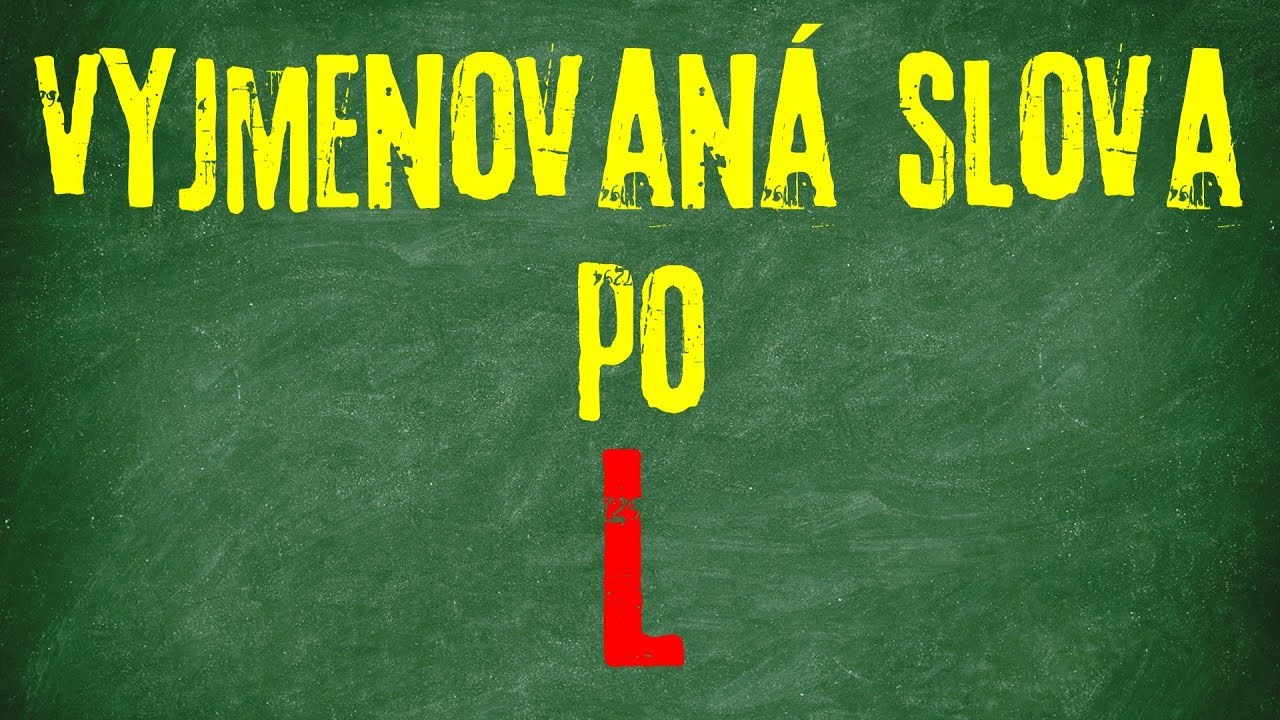 Vyjmenovaná slova po L - hiphop 🎤🎤🎤