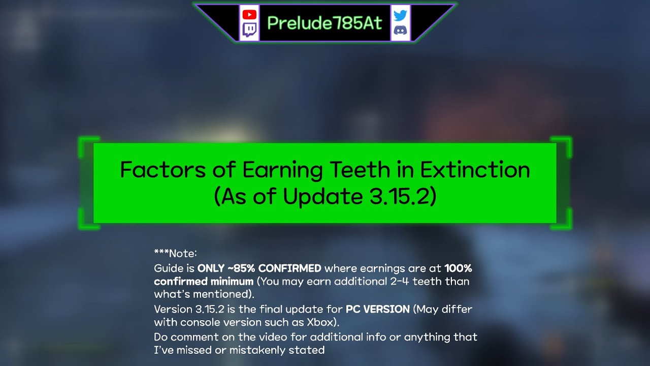 [Call of Duty: Ghosts (Extinction)] Sources of Earning Teeth (As of Update 3.15.2)