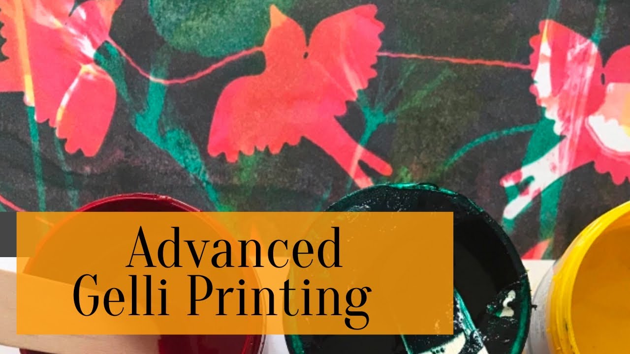 ADVANCED Gelli Printing. Experimental print making on the #gelplate #montage #gellitransfer