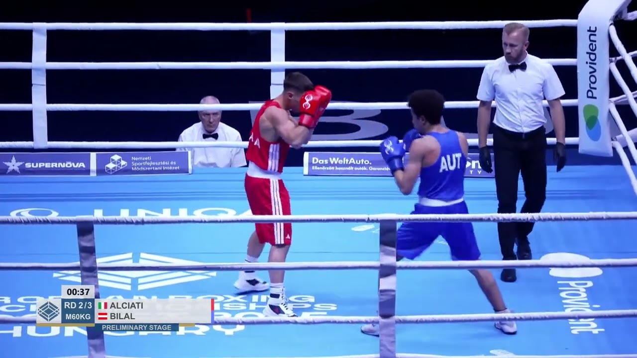 Tiziano Alciati (ITA) vs. Bilal Sahel (AUT) European U23 Championships 2025 (60kg)