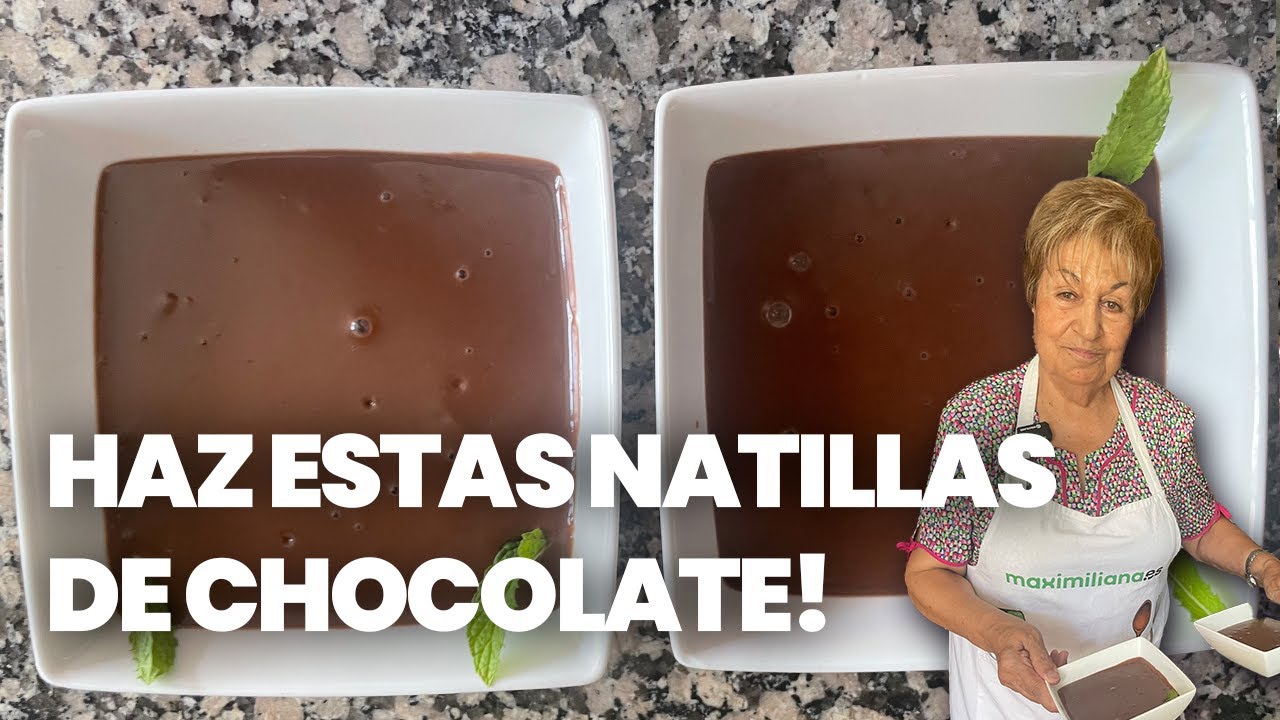 Vaya pedazo de NATILLAS DE CHOCOLATE!! | Receta de Conchita 💚