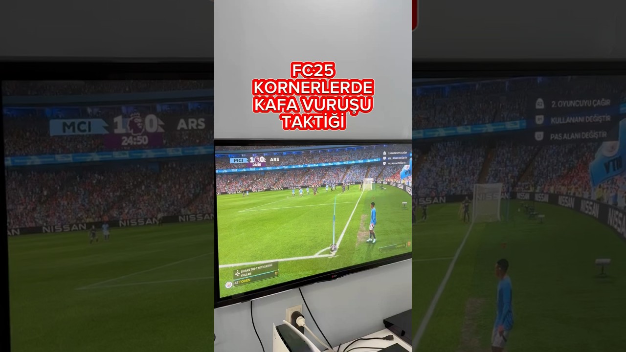 FC25 KORNERDE KAFA VURUŞU TAKTİĞİ  PLAYSTATİON 4 ve PLAYSTATİON 5