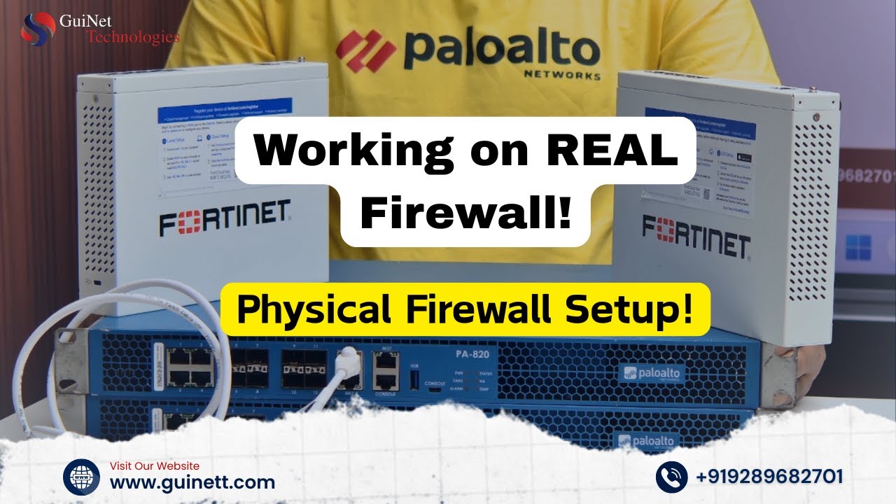 Working on REAL Firewall |How to Configure Physical Firewalls|Palo Alto, Fortinet Setup&nbsp;Step-by-Step