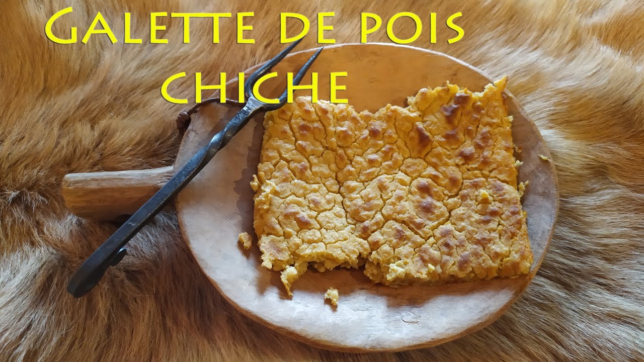 Galette de pois chiche, recette médiévale.