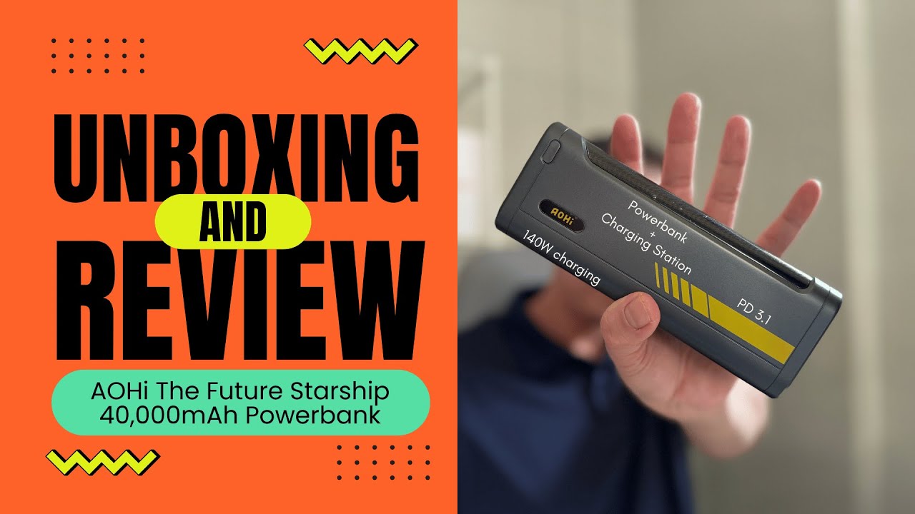 AOHI Future StarShip 40000mAh Powerbank & Charging Station: The LAST PB You EVER NEED