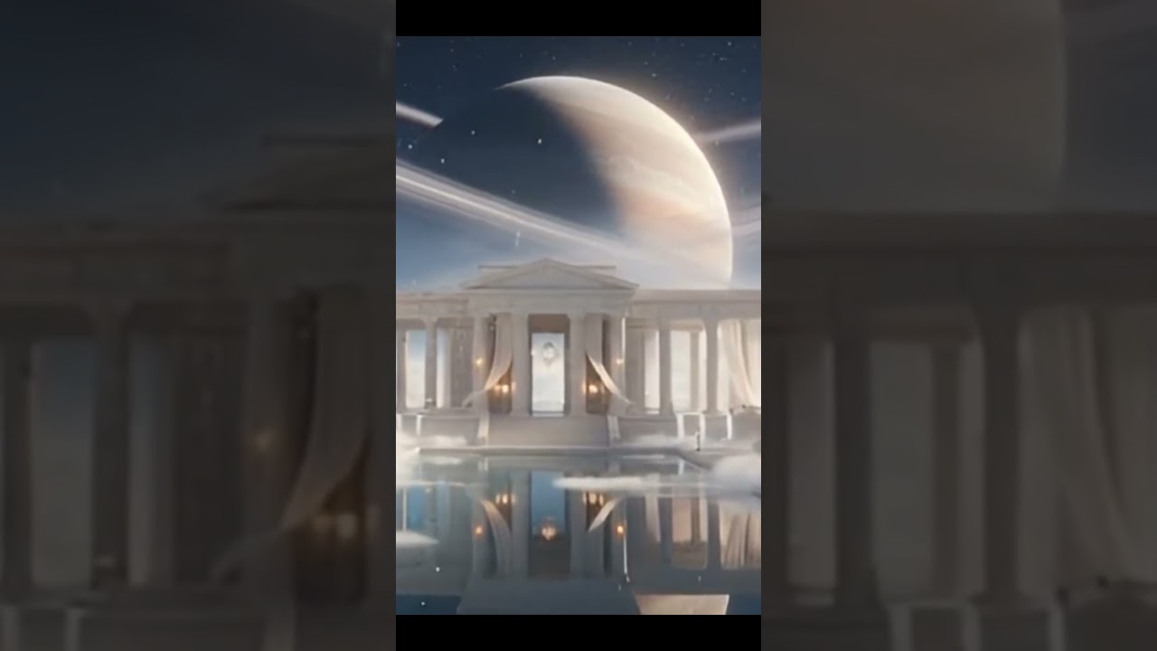 This Sky Temple Floats Above a Ringed Planet 🌌✨ #Shorts #sleepmusic