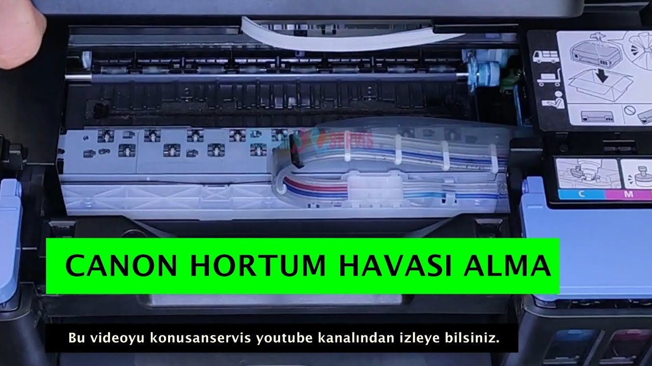 Canon 5200 hata giderme  Mürekkep Boşaltma | inksarj | Bilgisayar Üzerinden | Bölüm 621