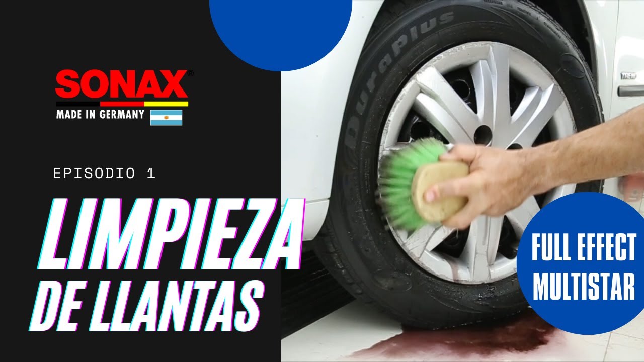 EFECTO SONAX - LIMPIEZA DE LLANTAS