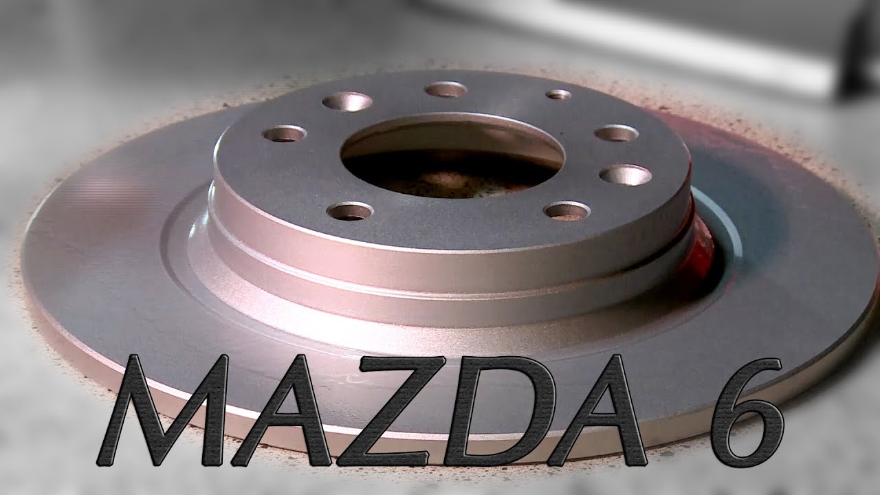 ✰ MAZDA 6  ✰ How to Rear Brake replacement. Rotor and Pads change