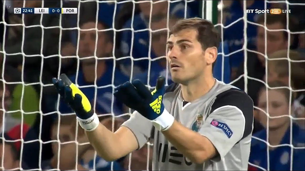 Iker Casillas Vs Leicester City Away UCL (Group Stage) 2016/17