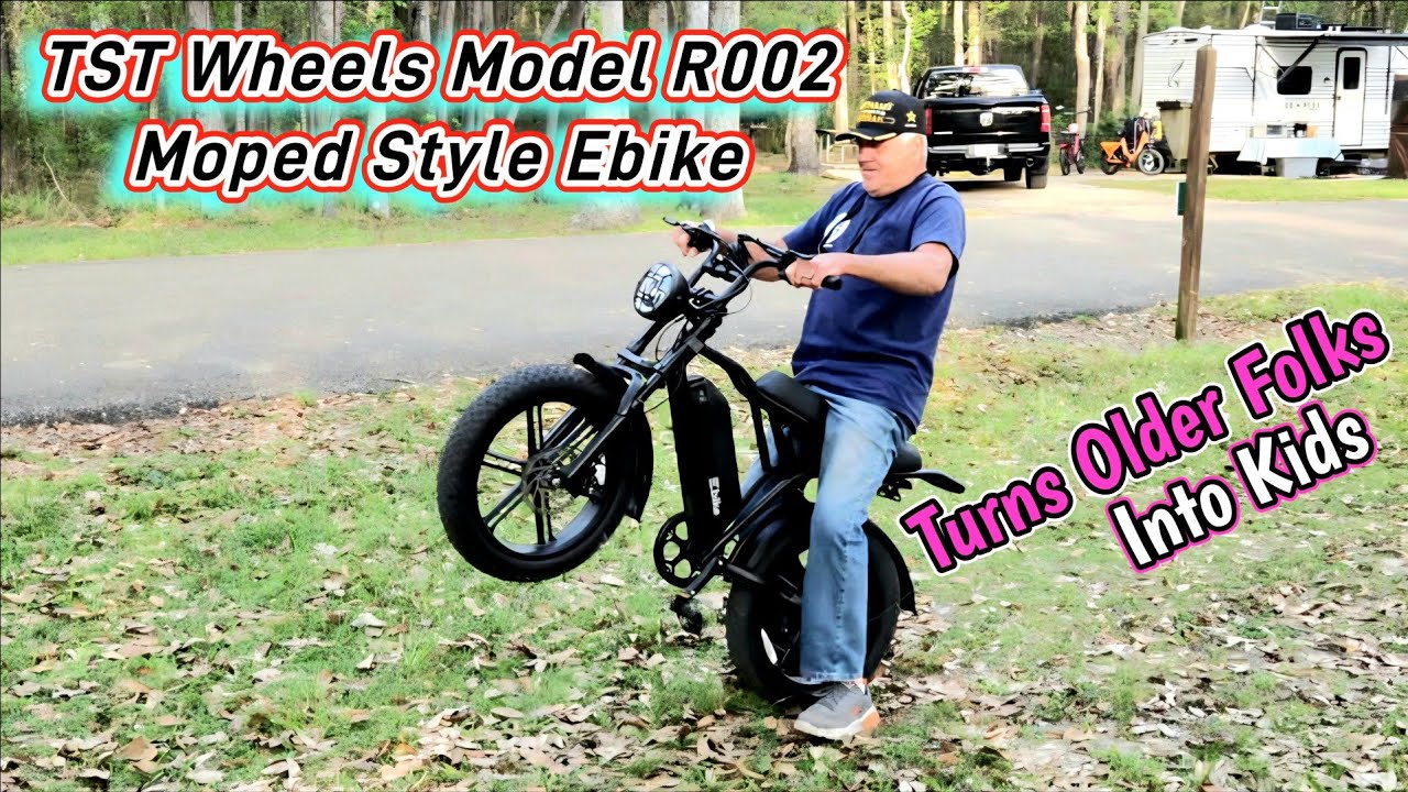 Лучший подарок 2026 года за 699 ​​долларов. Электровелосипед TST Wheels Model R002 в стиле мопеда.