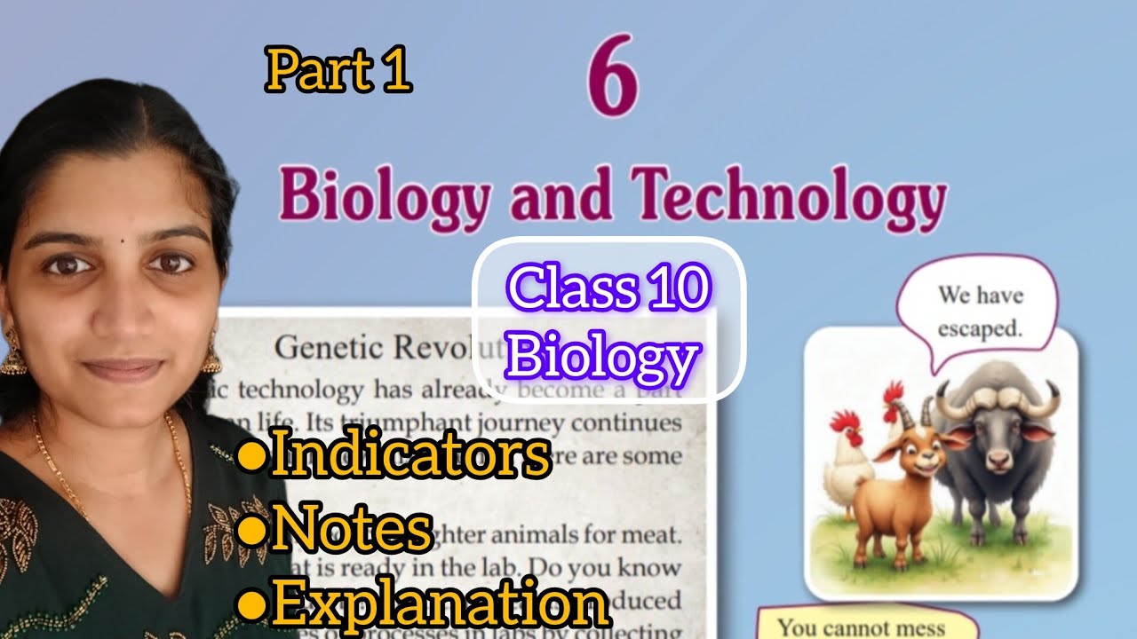 Class 10 Biology chapter 6 Biology and Technology | part 1| notes, indicators 