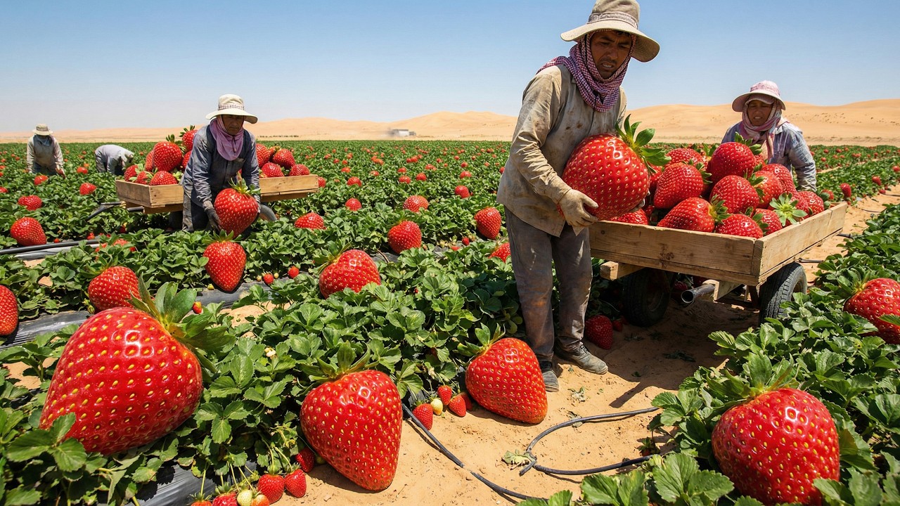 Desert Strawberry Farming SHOCKER What Happens When You Grow Them in the Desert
