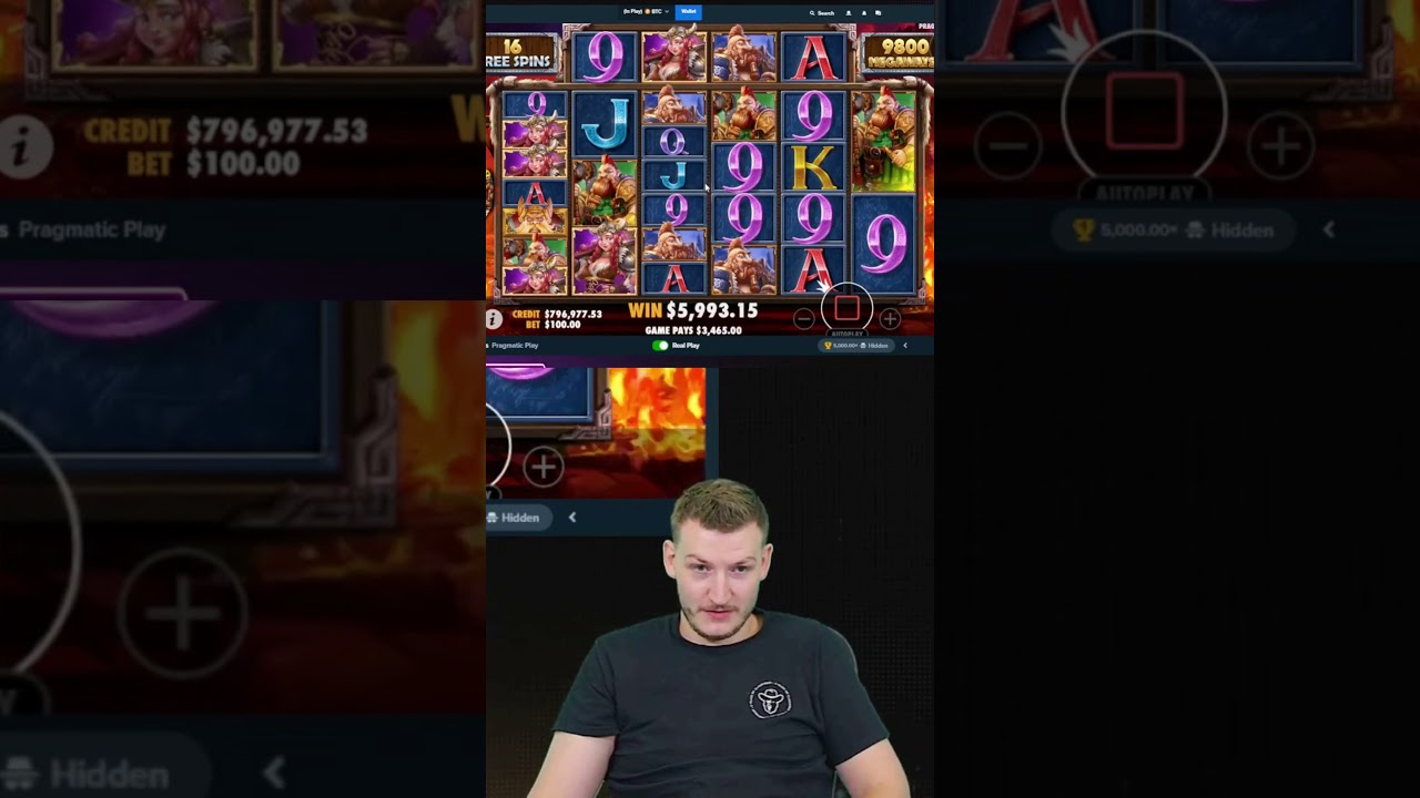 Huge $500,000 Max Win on Power of Thor Megaways Slot #shorts