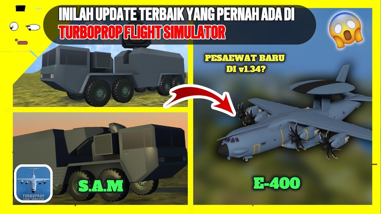 🎖️INILAH UPDATE TERBAIK YANG PERNAH ADA DI TURBOPROP FLIGHT SIMULATOR✈️😱‼️ | KIRA-KIRA APA AJA YA⁉️