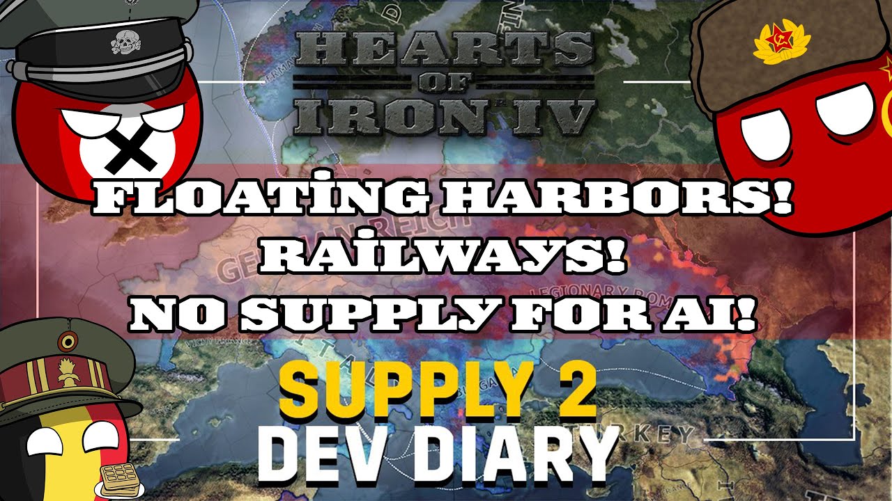 HoI4 Dev Diary: Supply - FLOATING HARBORS!! KEEP AI FROM YOUR SUPPLY LINES!! FINALLY! - No Step Back