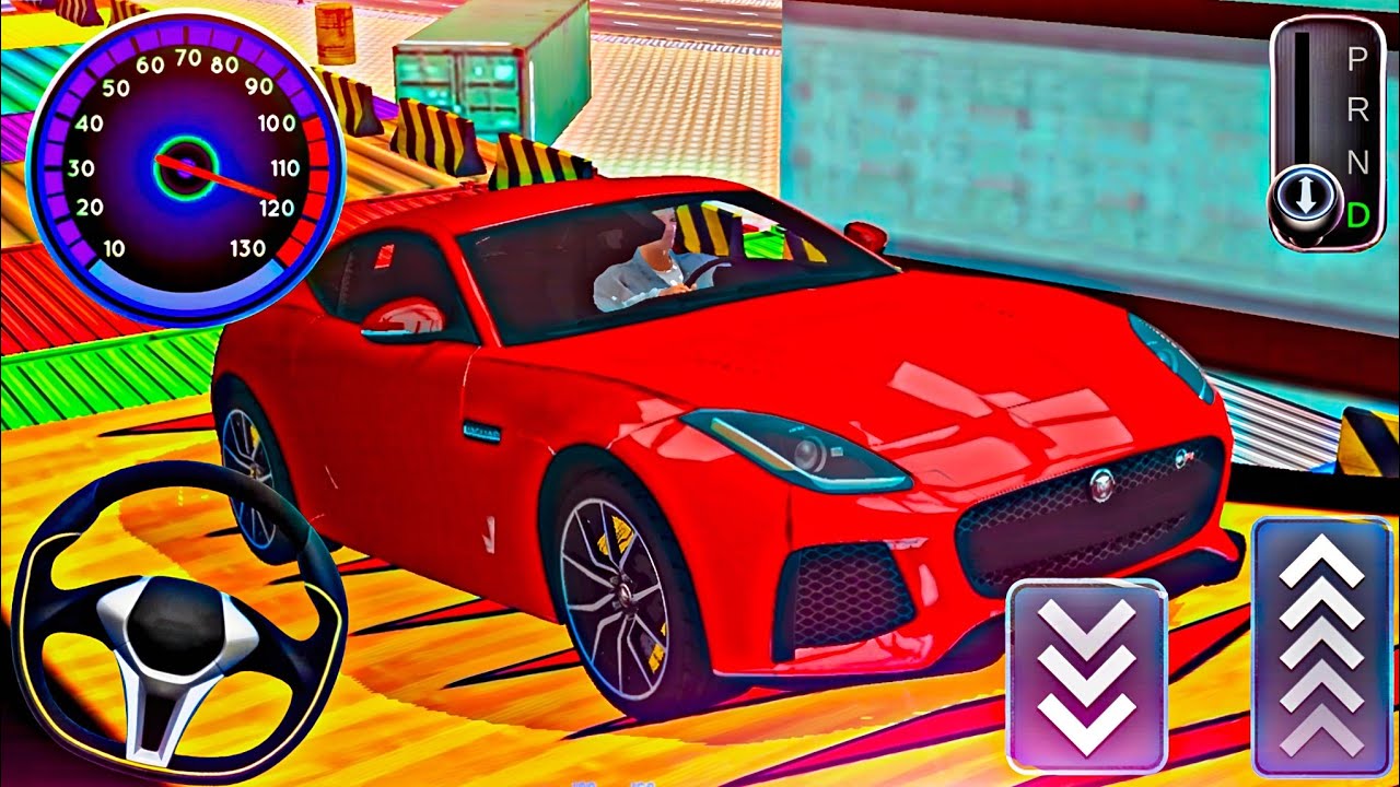 Red Super Car Drive In Game || Advance Car Offline Android Gameplay