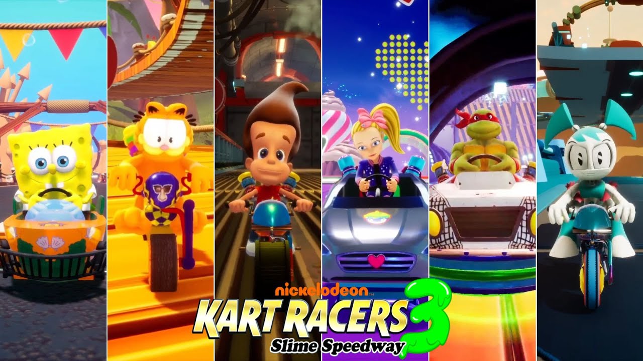 Nickelodeon Kart Racers 3: Slime Speedway // Full Walkthrough (Challenges)