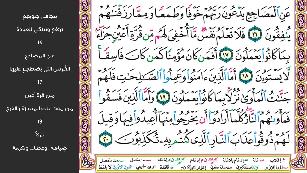 2#. الصفحة 416 - ولو ترى إذ المجرمون ناكسو رءوسهم عند ربهم - مكررة 10 مرات
