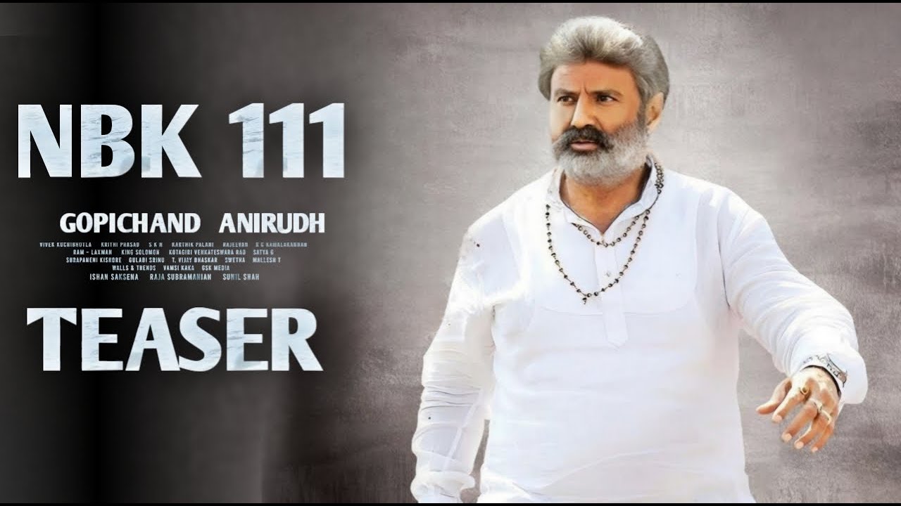 NBK 111 Teaser | Gopichand Malineni, Anirudh, NBK 111 Official Teaser