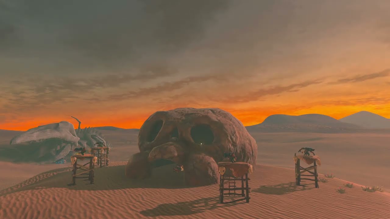 Gerudo Great Skull [Blue Sky] [Still 01] - Zelda BotW Ambience, Atmosphere & Environment