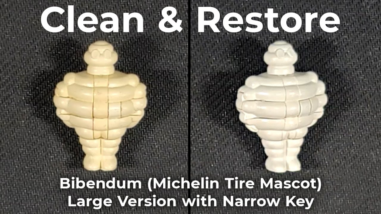 Cleaning and Restoration of a Keychain Puzzle: Bibendum (the Michelin Tire Mascot) - Large Version