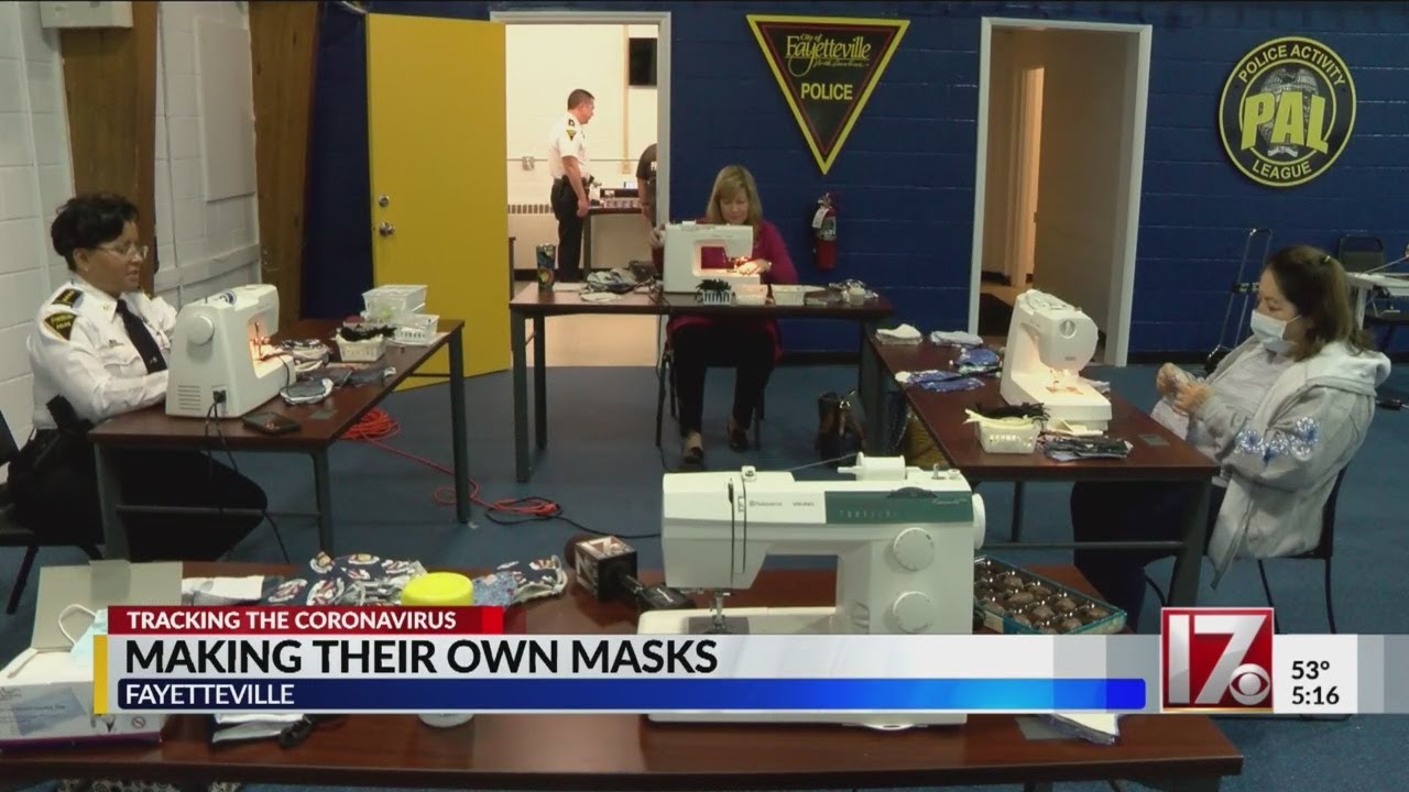 Fayetteville police make their own protective masks
