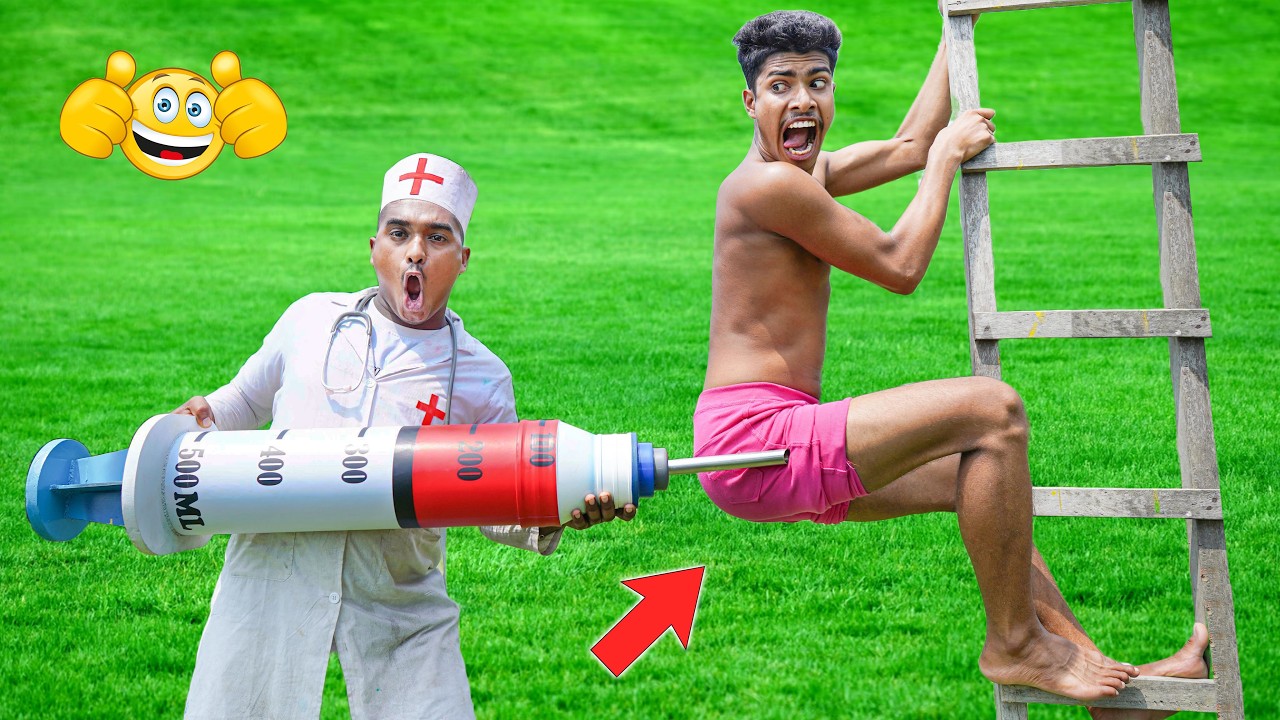Must Watch New Doctor Comedy Video 2026 Amazing Injection Wala Comedy Video Try To Not Laugh Ep 55