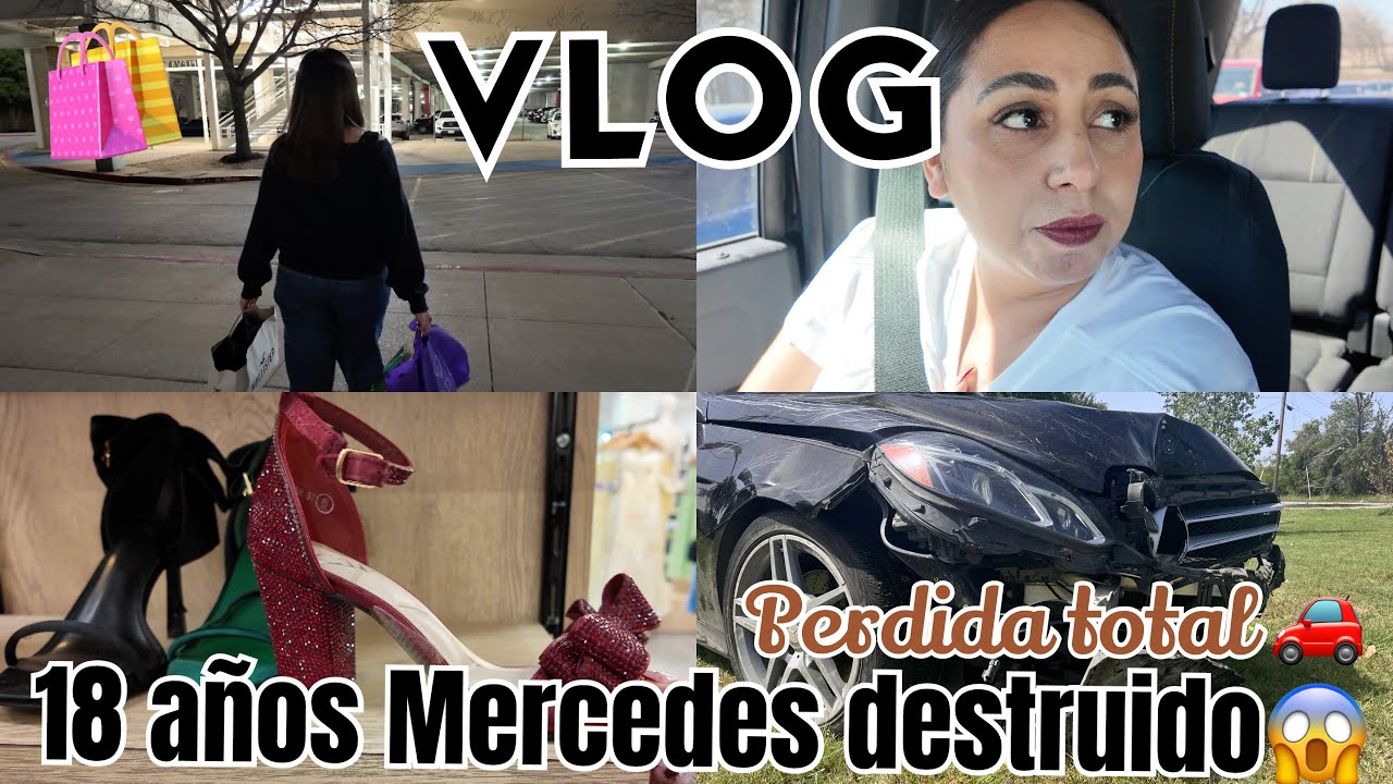 MI HIJO DE 18 AÑOS CHOCO UN MERCEDES😱🥺PERDIDA TOTAL 🥺💔DE COMPRAS CON CAMILA