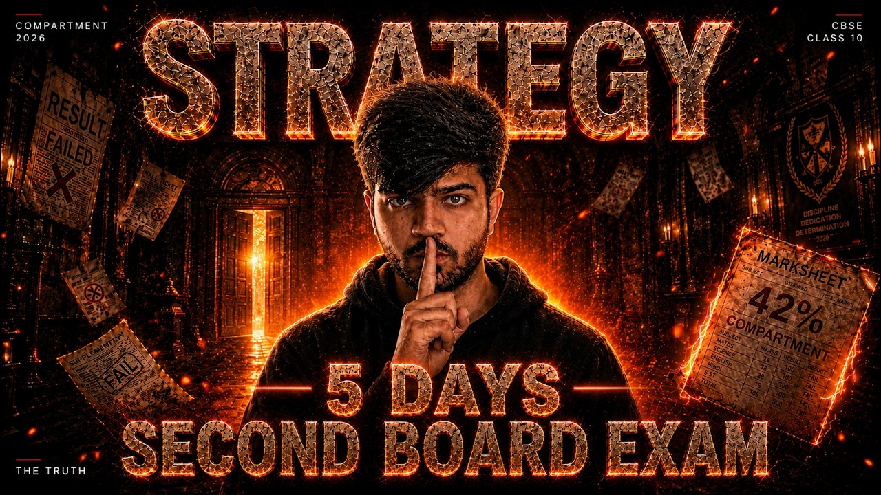 Last 5 Days Strategy For Second Board Exam🔥| 60+ Marks Confirmed | Watch Before 12th May 😱
