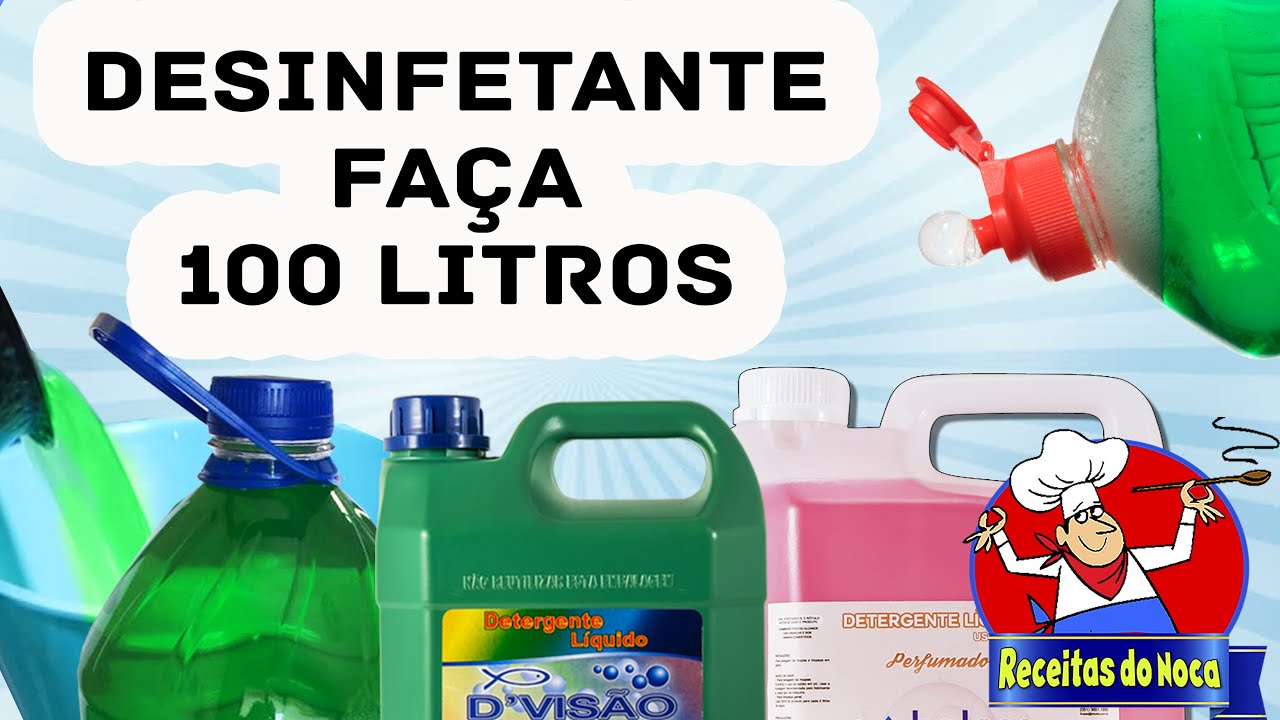 FAÇA E VENDA 100 LITROS DE DESINFETANTE