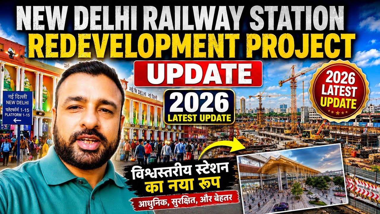 New Delhi Railway Station Redevelopment Project Update July 2026 Paharganj To Ajmeri Gate Both Side 