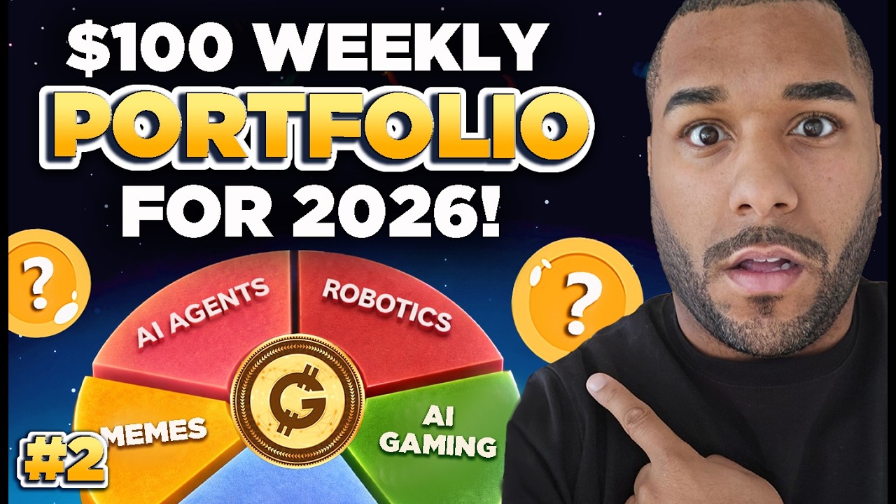 🔥 Мой еженедельный криптопортфель на 100 долларов! На 2026 год! | #2